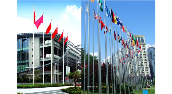 Cột cờ inox nhập khẩu mẫu 2