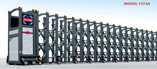 Cổng xếp hợp kim nhôm 1372-A