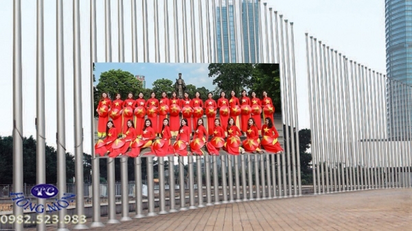 Cột cờ inox Hải Phòng Cột cờ inox Hải Phòng