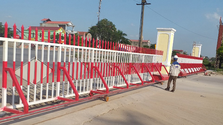 cổng lùa sắt đẹp