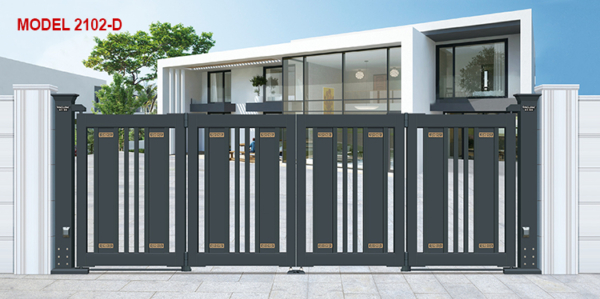 Cổng biệt thự nhà vườn hợp kim nhôm 2102-D Cổng biệt thự nhà vườn
