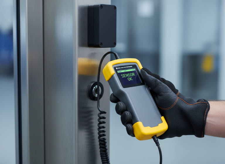 cảm biến cổng xếp tự động 