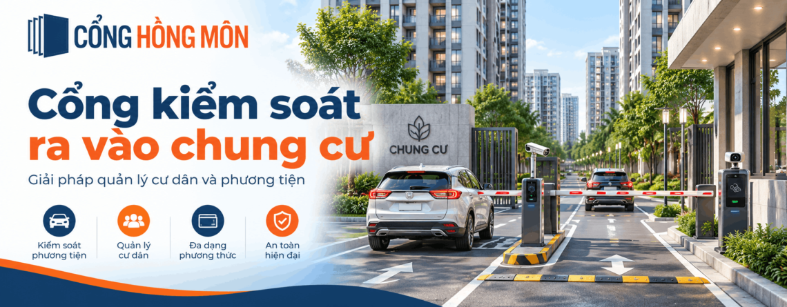 Cổng kiểm soát ra vào chung cư