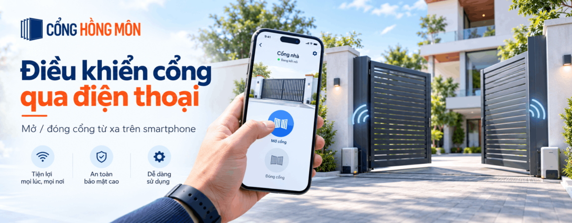 Điều Khiển Cổng Qua Điện Thoại
