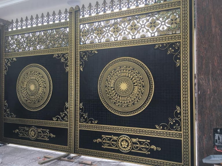 giá cổng nhôm đúc trống đồng