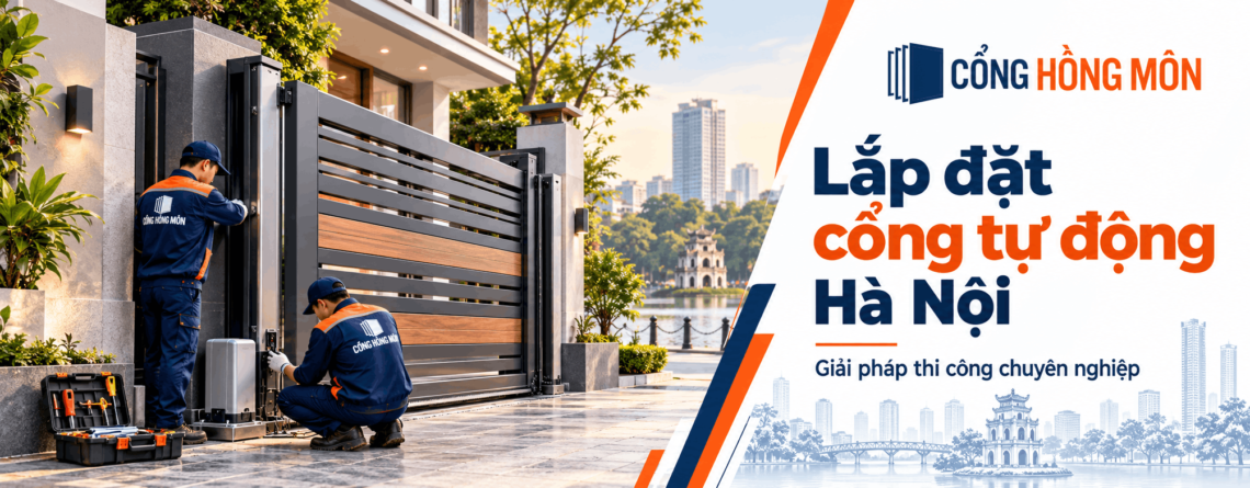 Lắp đặt cổng tự động Hà Nội