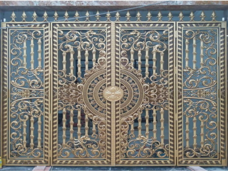 Mẫu cổng nhôm đúc hiện đại