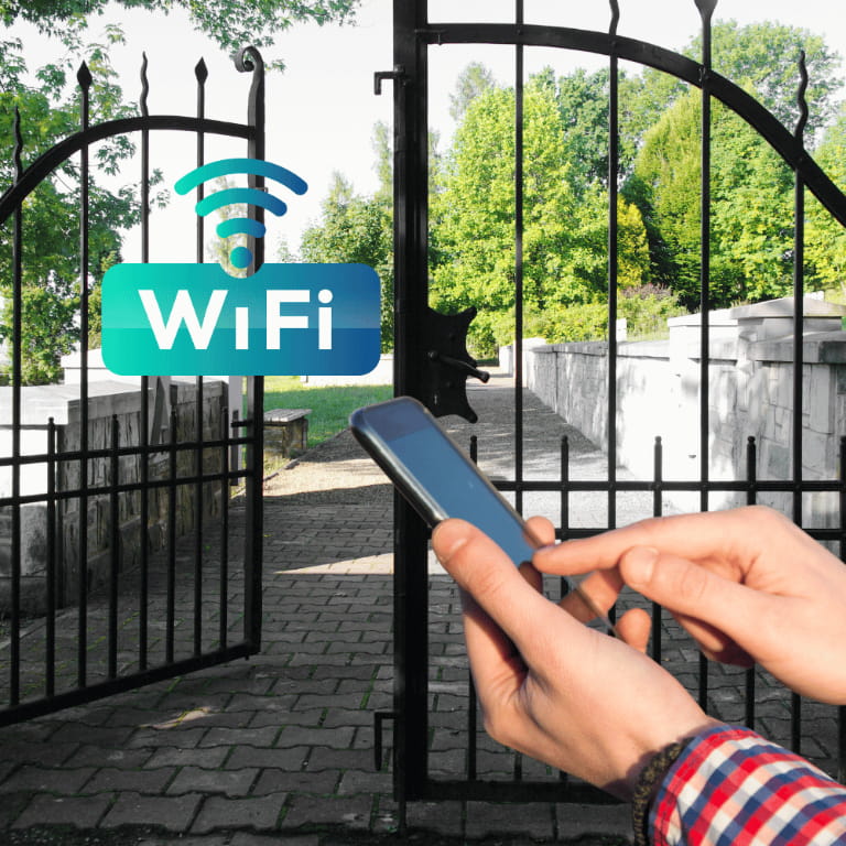 Cổng Tự Động Có WiFi/Bluetooth