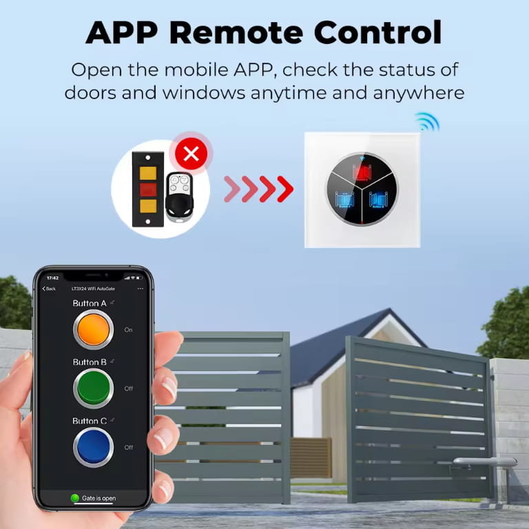 Cổng Tự Động Có WiFi/Bluetooth