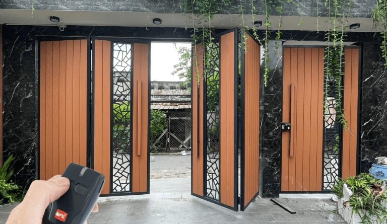 cổng tự động 4 cánh