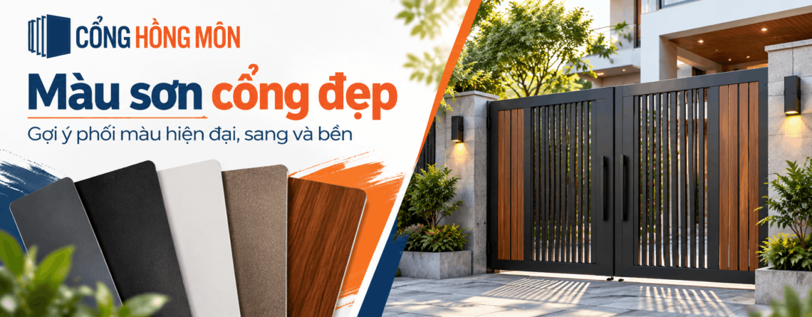 Màu sơn cổng đẹp