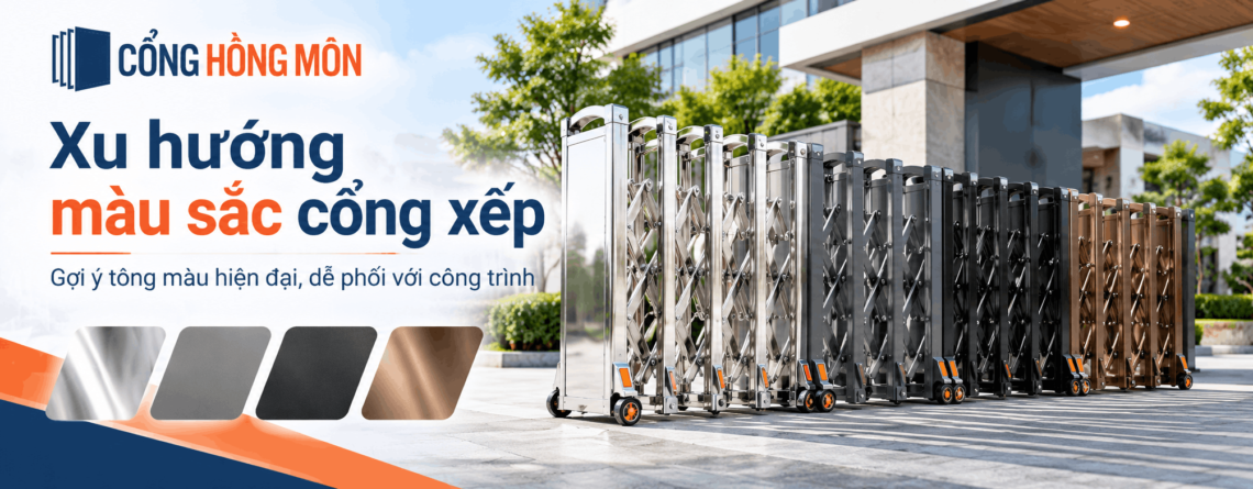 Xu hướng màu sắc cổng xếp
