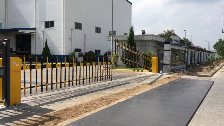 Hàng rào của barie rào chắn