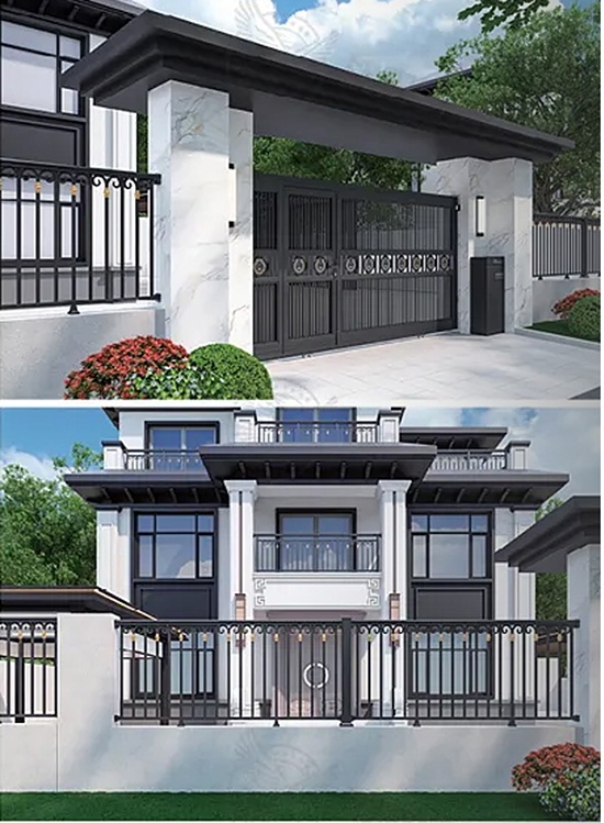 Các kiểu cổng nhà đẹp ZS-8003-1