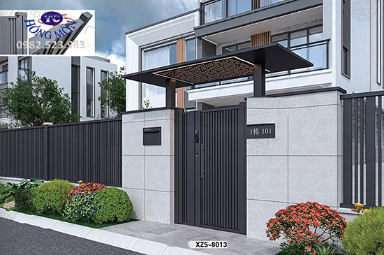 Cổng villa đẹp XZS-8013