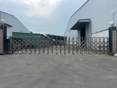cổng xếp inox cho khu công nghiệp