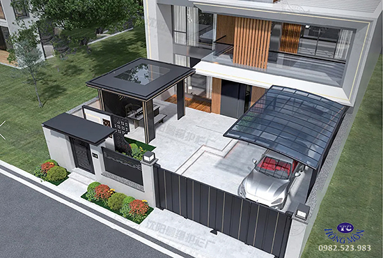 Mẫu cổng biệt thự nhà vườn