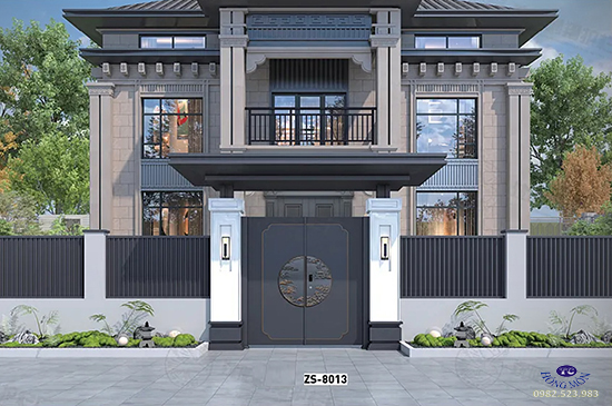 Mẫu cổng hàng rào biệt thự ZS-8013