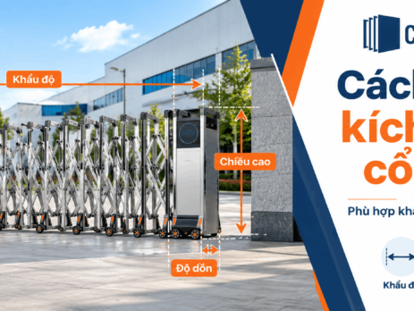 Cách chọn kích thước cổng xếp