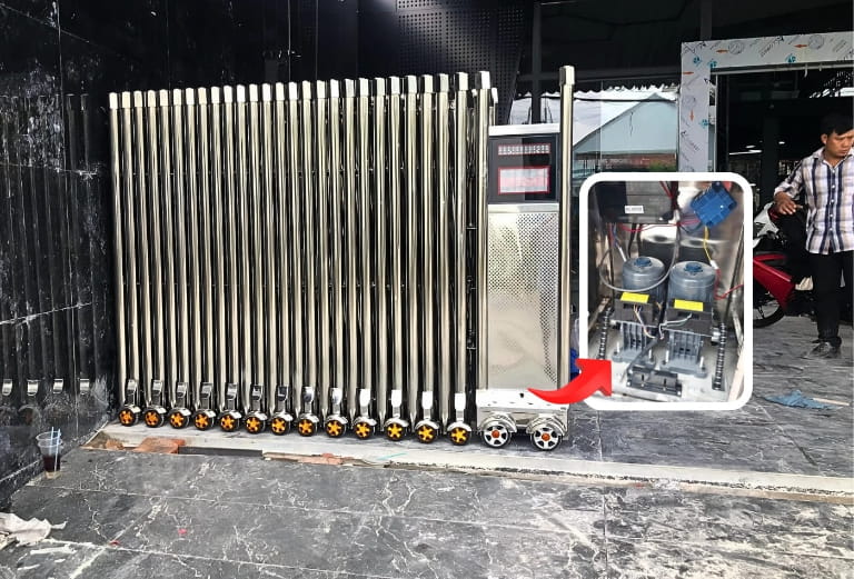 Chọn công suất motor cổng xếp như thế nào