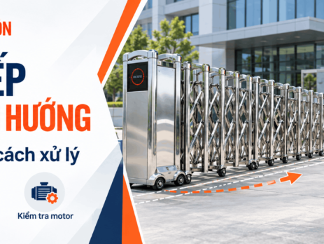 cổng xếp chạy lệch hướng