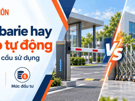 nên mua barie hay cổng xếp tự động